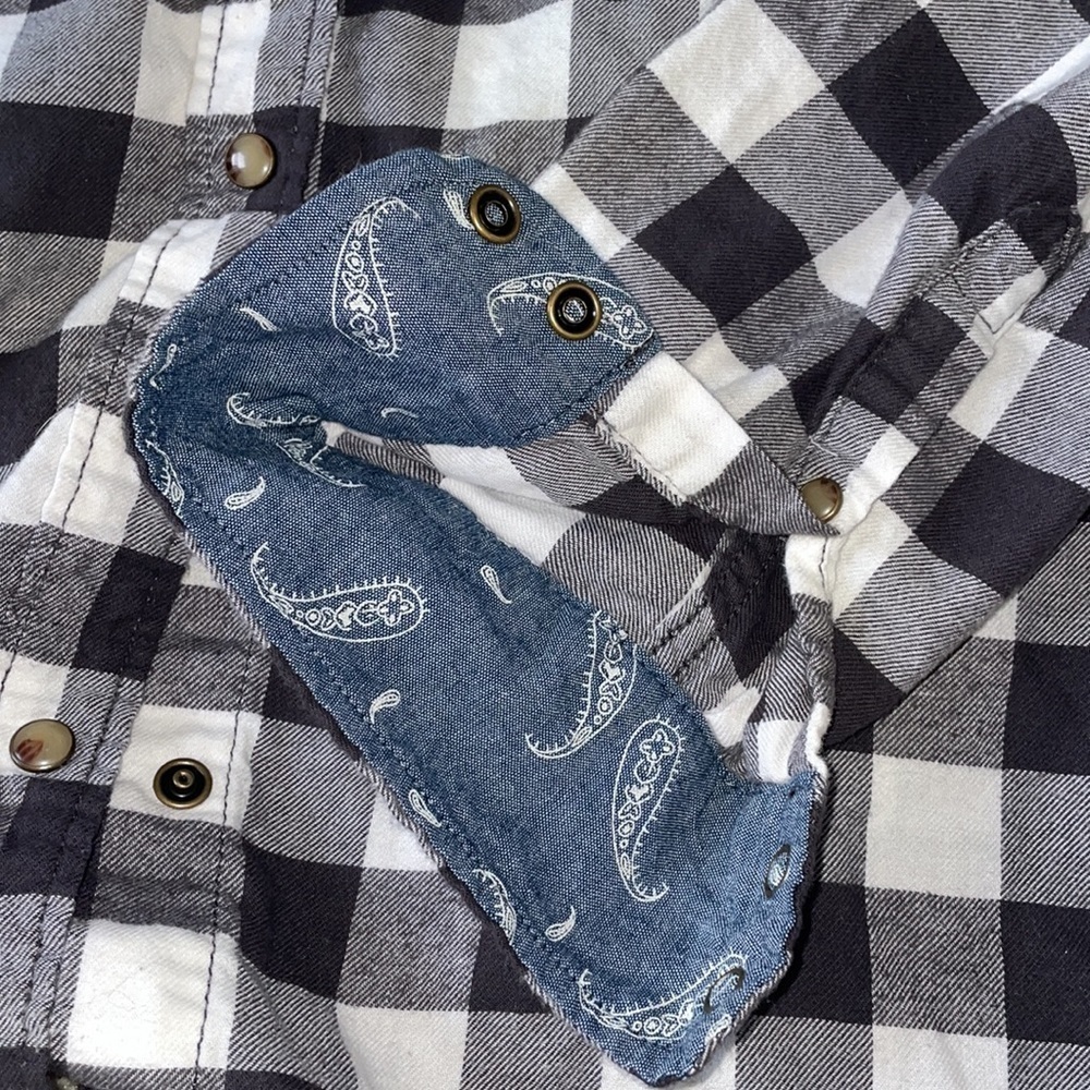 JACHS GIRLFRIEND comfort stretch black and white flannel in women’s size small - Picture 11 of 11